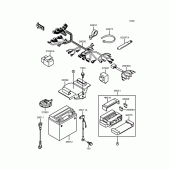 Схема вузла: Електроустаткування для Kawasaki ZX400 ZXR400
