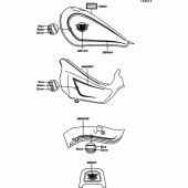 Схема вузла: Decals(ebony) для Kawasaki EN500 Vulcan 500