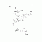 Схема узла: Переключатель передач для Kawasaki KX250/ KX252 KX250