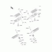 Схема узла: Подножки для Kawasaki ZR750 ZR-7