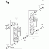 Схема вузла: Підвіска/амортизатор для Kawasaki ZR550 Zephyr