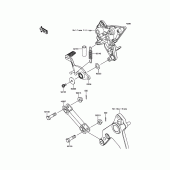Схема узла: Лапка тормоза для Kawasaki ZX1000 Ninja 1000 ABS