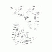 Схема узла: Клапан(ы)(1/2) для Kawasaki VN800 Vulcan 800