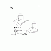 Схема вузла: Сидіння для Kawasaki ZX636 Ninja ZX-6R