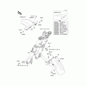 Схема вузла: Переднє крило для Kawasaki ER650 ER-6N ABS