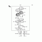 Схема узла: Панель приборов для Kawasaki BJ250 Estrella