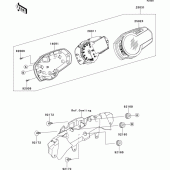 Схема вузла: Meter(s) для Kawasaki ZX636 Ninja ZX-6R ABS