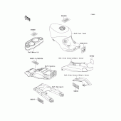 Схема вузла: Інформаційні наклейки для Kawasaki ZX1100 Ninja ZX-11