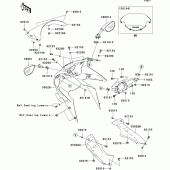 Схема вузла: Облицювальні елементи для Kawasaki ZX600 Ninja ZX-6RR