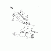 Схема вузла: Вихлопна система для Kawasaki KLX300R