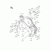 Схема узла: Крепление двигателя для Kawasaki ZX1000 Z1000SX