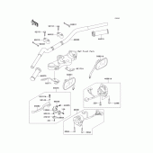 Схема вузла: Кермо & Пульт управління рульовим для Kawasaki EJ650 W650