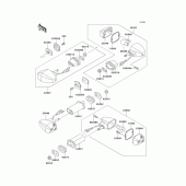 Схема узла: Поворотники для Kawasaki ZX900 Ninja ZX-9R