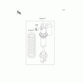 Схема вузла: Амортизатор для Kawasaki KX65