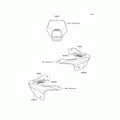 Схема узла: Наклейки для Kawasaki KLX300R