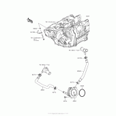 Схема узла: Масляный охладитель для Kawasaki ZX1000 Ninja ZX-10R