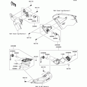 Схема узла: Поворотники для Kawasaki ZG1400 1400GTR ABS