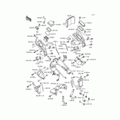Схема вузла: Cowling lowers(1/2) для Kawasaki ZG1200 Voyager XII
