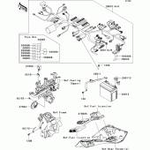 Схема узла: Электрооборудование для Kawasaki ZX1000 Z1000SX