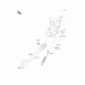 Схема вузла: Підставка для Kawasaki EX250 Ninja 250