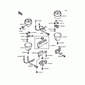 Схема вузла: Панель приладів для Kawasaki ZR750 Zephyr