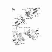 Схема вузла: Підніжки для Kawasaki ZX1400 Ninja ZX-14R ABS 30TH