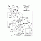 Схема узла: Кофры(1/2)(trunk) для Kawasaki VN1700 Vulcan 1700 Voyager