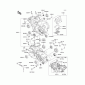 Схема вузла: Картер двигуна для Kawasaki KX125