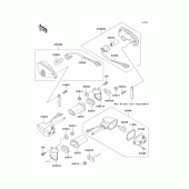 Схема узла: Поворотники для Kawasaki EX250 ZZR250