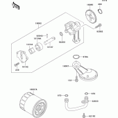 Схема узла: Масляный насос для Kawasaki ER500 ER-5