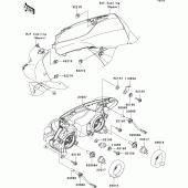 Схема вузла: Headlight(s) для Kawasaki EX650 Ninja 650 ABS