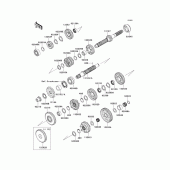 Схема вузла: Трансмісія для Kawasaki ZX1400 ZZR1400 ABS