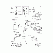 Схема вузла: Замок запалювання для Kawasaki ZX1400 ZZR1400 ABS