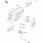 Схема вузла: Head lamp для Kawasaki EX500 GPZ500S