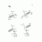 Схема вузла: Підніжки для Kawasaki ZR400 Xanthus