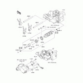 Схема узла: Gear change drum/shift fork(s) для Kawasaki VN1700 Vulcan 1700 Voyager Custom ABS