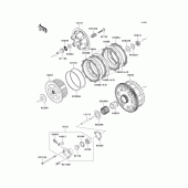Схема вузла: Зчеплення для Kawasaki ZX1400 Ninja ZX-14
