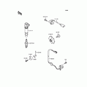 Схема узла: Ignition system для Kawasaki ZX1200 Ninja ZX-12R