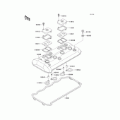 Схема узла: Клапанная крышка для Kawasaki ZX1100 GPZ1100