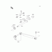 Схема вузла: Перемикач передач для Kawasaki KL650