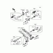 Схема вузла: Поворотники для Kawasaki ZR1000 Z1000 ABS