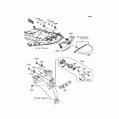 Схема вузла: Taillight(s) для Kawasaki ZX1400 Ninja ZX-14R ABS 30TH