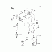 Схема узла: Система зажигания для Kawasaki ZX600 Ninja ZX-6