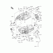 Схема узла: Картер двигателя (1/2) для Kawasaki KLE650 Versys 650