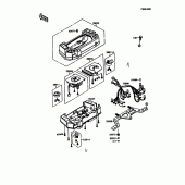 Схема узла: Meter(s) для Kawasaki ZX600 GPX600R
