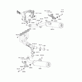 Схема вузла: Вихлопна система для Kawasaki ZX1400 ZZR1400