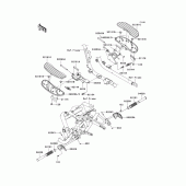 Схема вузла: Підніжки для Kawasaki VN1700 Vulcan 1700 Classic