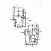Схема вузла: Болти картера двигуна для Kawasaki EL250 Eliminator 250SE