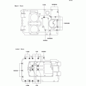 Схема вузла: Болти картера двигуна для Kawasaki KLE500