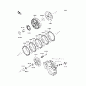 Схема вузла: Зчеплення для Kawasaki EX250 Ninja 250